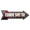 Signmission Zombie Shelter Arrow Decal Funny Home Decor 36in Wide D-A-12-999534 - alternate 1